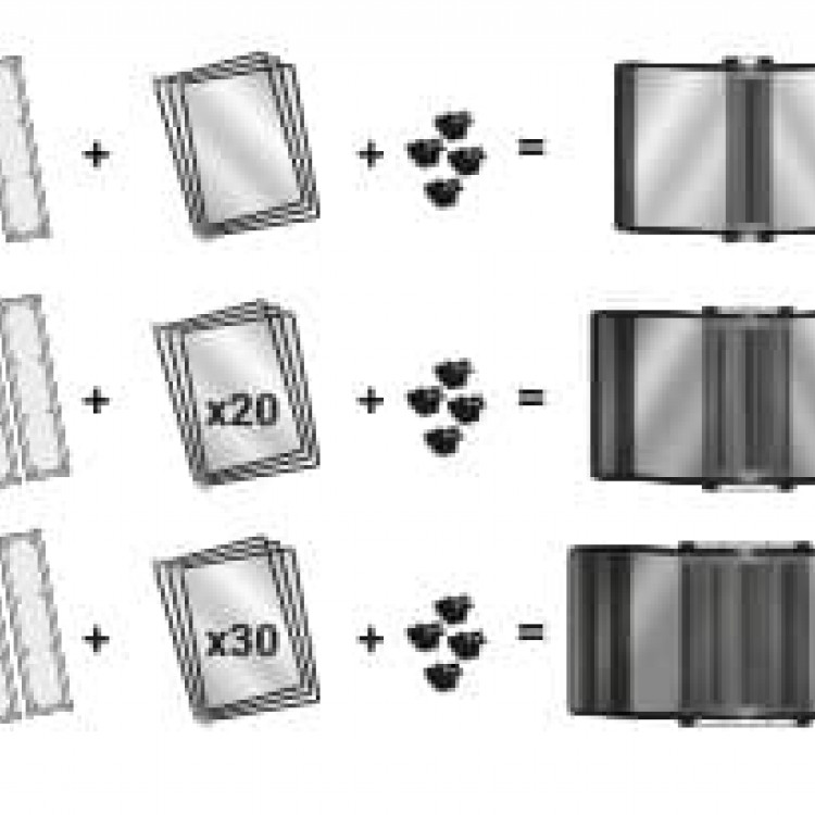 Зиден држач за каталог со 10 папки плави